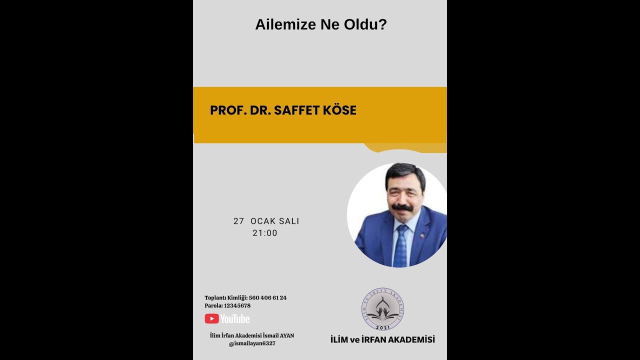 PROF DR SAFFET KÖSE AİLEMİZE NE OLDU?