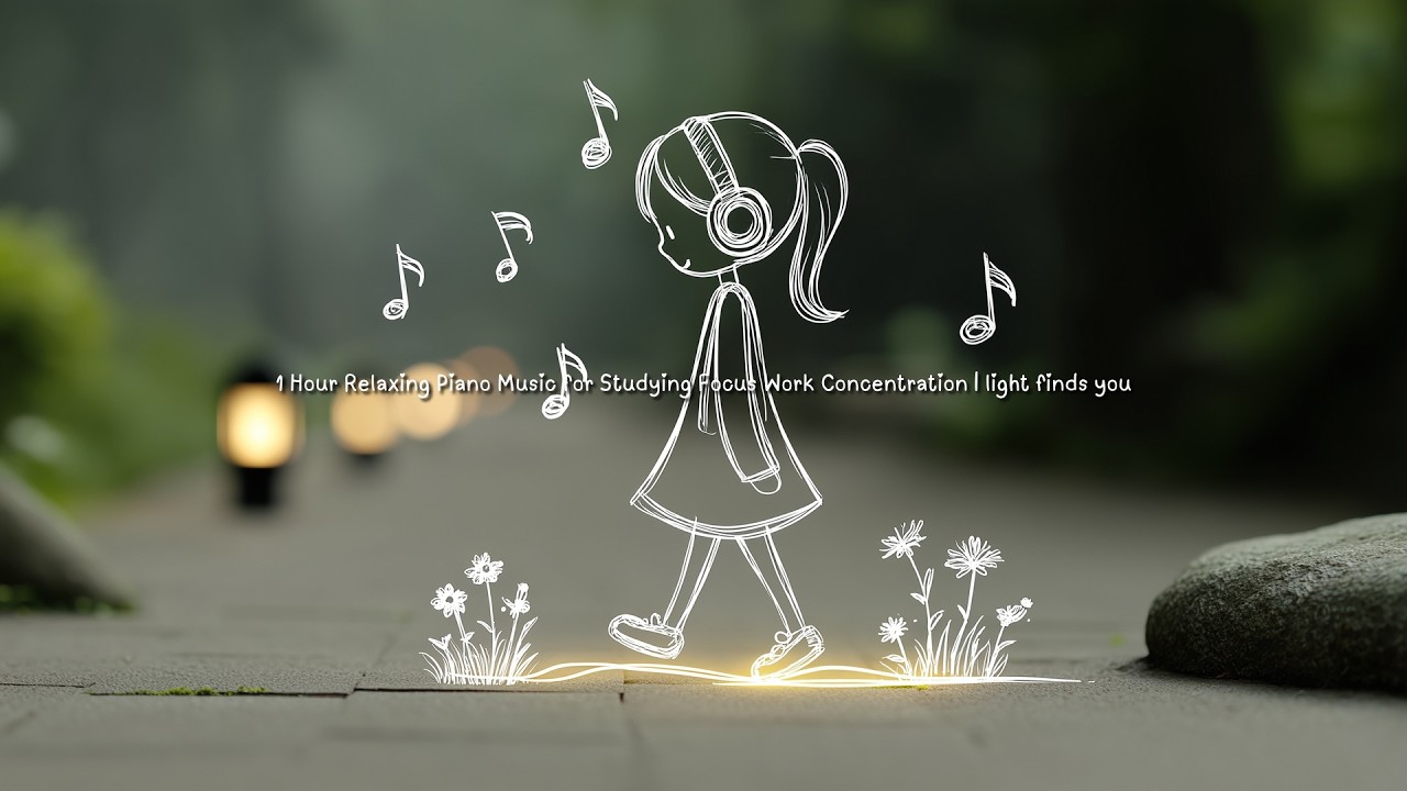 1 Hour Relaxing Piano Music for Studying Focus Work Concentration | light finds you