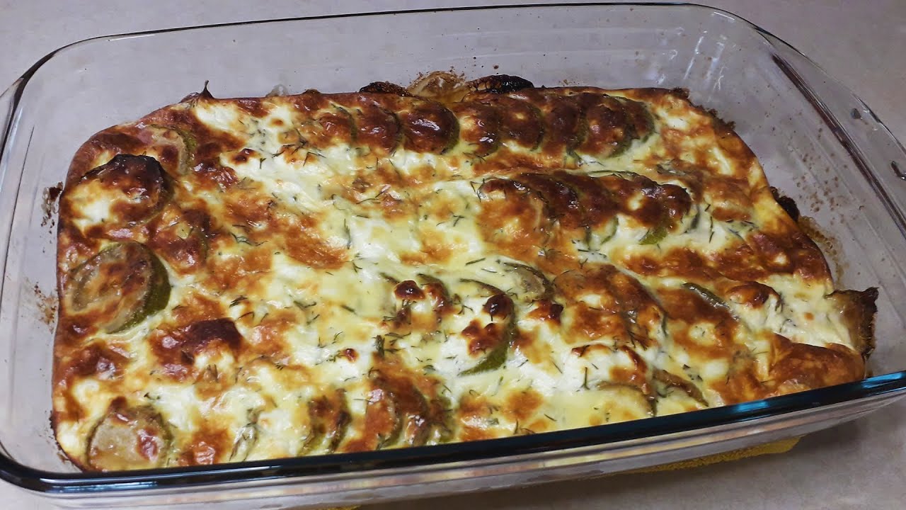 Легкая запеканка из кабачков Вкусный и ленивый рецепт