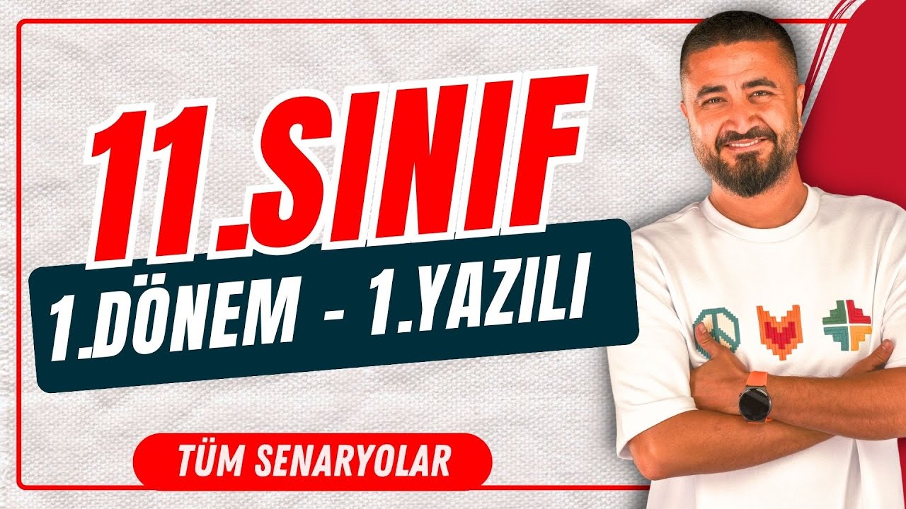 11.SINIF 1.DÖNEM 1.ORTAK YAZILI SORULARI | TÜM SENARYOLAR | 11.SINIF MATEMATİK | Rehber Matematik