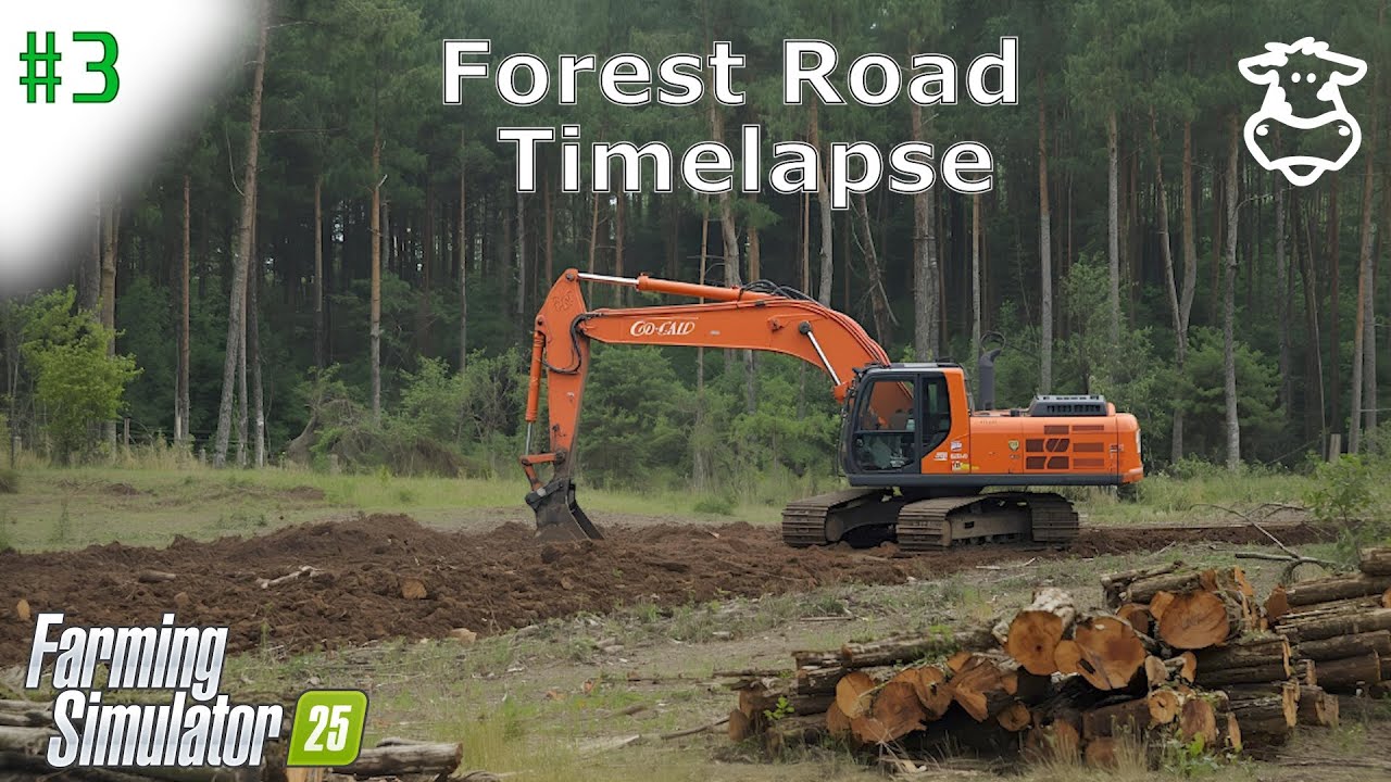 Der Waldweg ist fertig! #3 | FS25 Bau Timelapse 🚜🌲