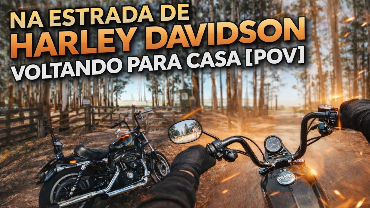 NA ESTRADA DE HARLEY DAVIDSON VOLTANDO PARA CASA [POV]