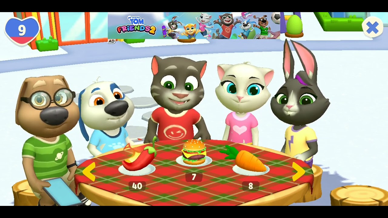 My talking tom cat cartoon trending game trending cartoon new geme video 