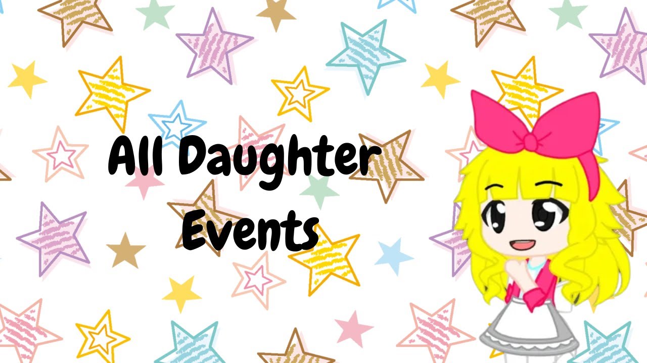 Harvest Moon Grand Bazaar - All of Dirk's Child (daughter) Events