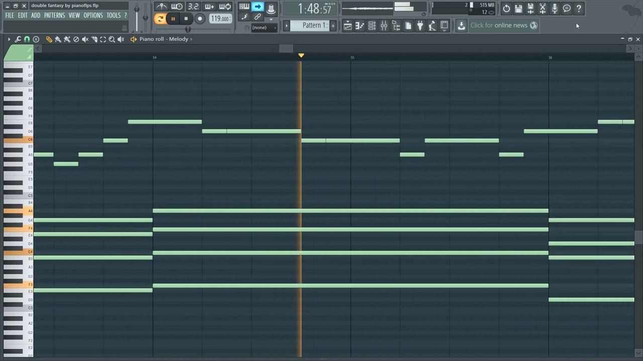 The Weeknd - Double Fantasy (MIDI + FLP) (FL Studio Piano Tutorial / Cover)