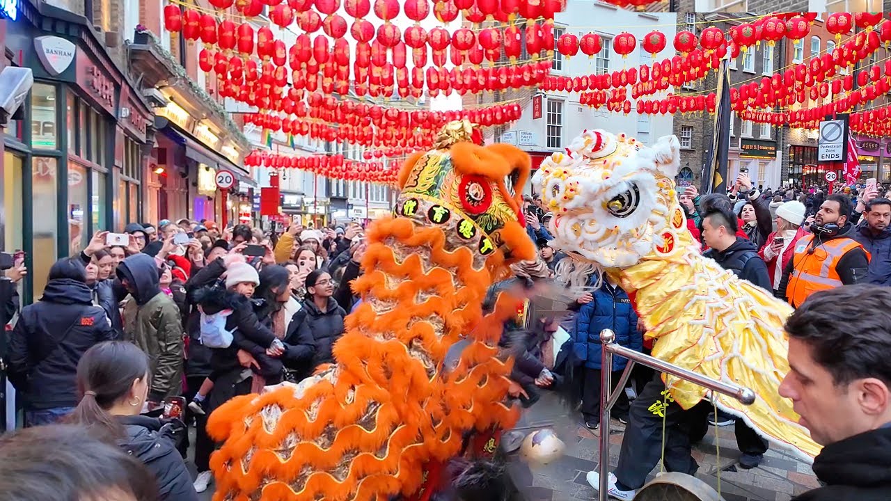 London's Chinese New Year 2025 | Spectacular Lion Dance and Celebrations | London Walk 4K