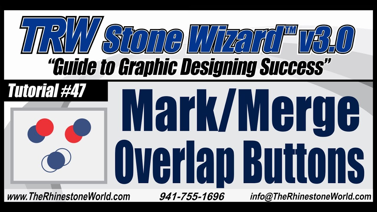 TRW Stone Wizard 3.0 Tutorial Video 47 Mark Merge Overlap Buttons