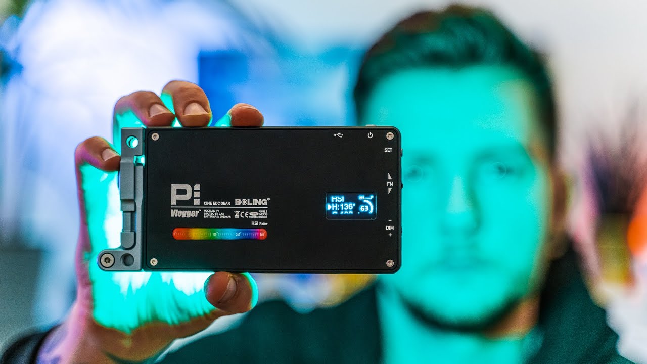 Najlepsza mała lampa wideo LED RGB?! - Andycine Boling P1 - RECENZJA