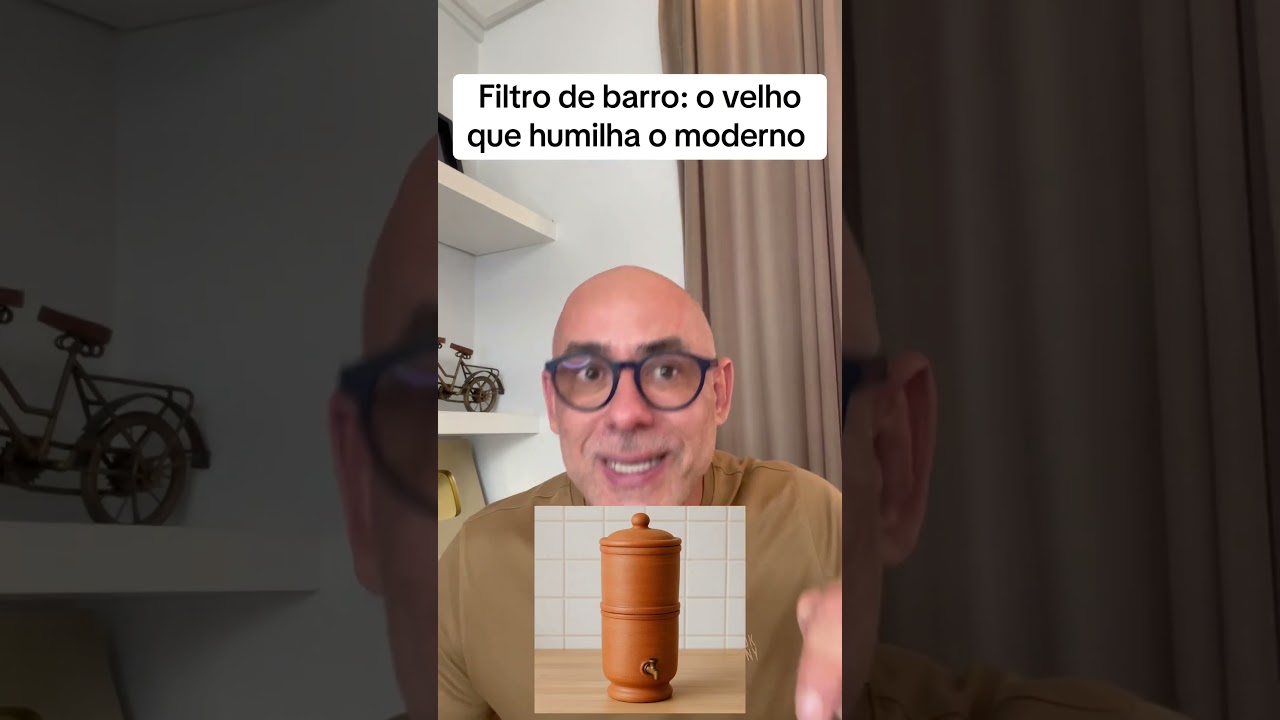 Filtro de barro: o velho  que humilha o moderno.