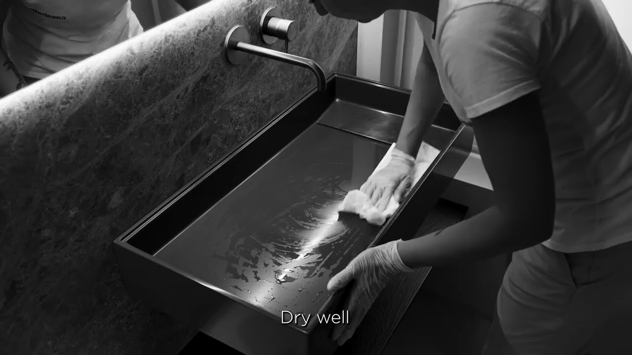 Casabath - How to clean a coloured monolith washbasin (ENG)