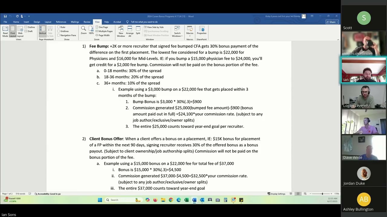 Strategies for Securing Bonus Addendums and Fee Bumps - 6.27.25