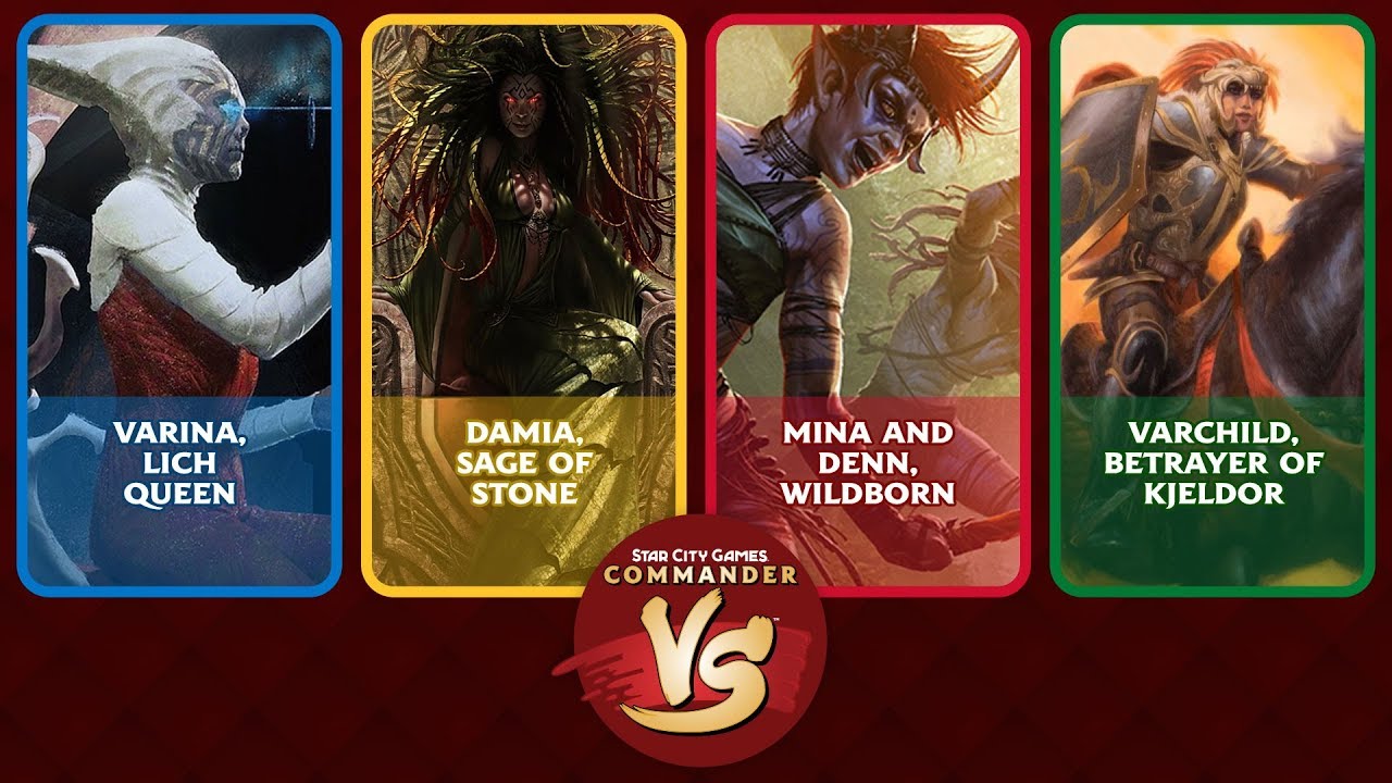Commander VS S14E8: Varina vs Damia vs Mina and Denn vs Varchild [EDH]
