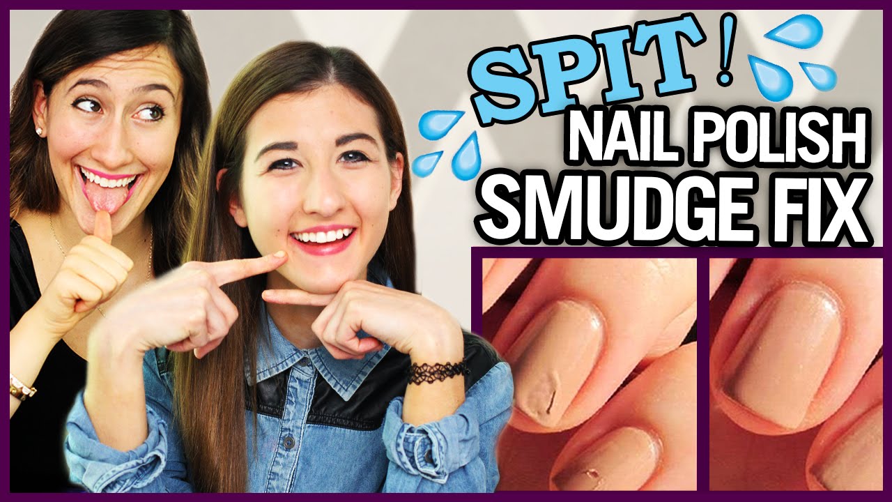 Smudged Nail Polish LICK fix?! - Makeup Mythbusters