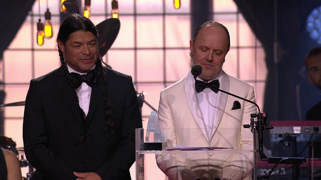 Lars Ulrich and Robert Trujillo from Metallica receive the Polar Music Prize