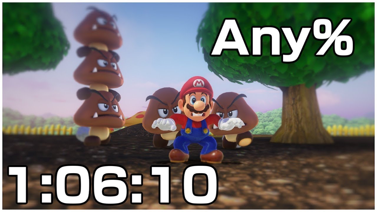 Super Mario Odyssey Any% Speedrun 1:06:10.84