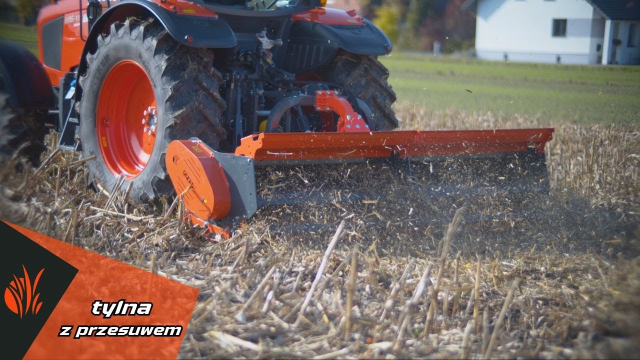 Mulczowanie resztek kukurydzy 👉 3  METROWY MULCZER 👈 ORKAN KTKS/C 300 XXL i KUBOTA M6 UTILITY