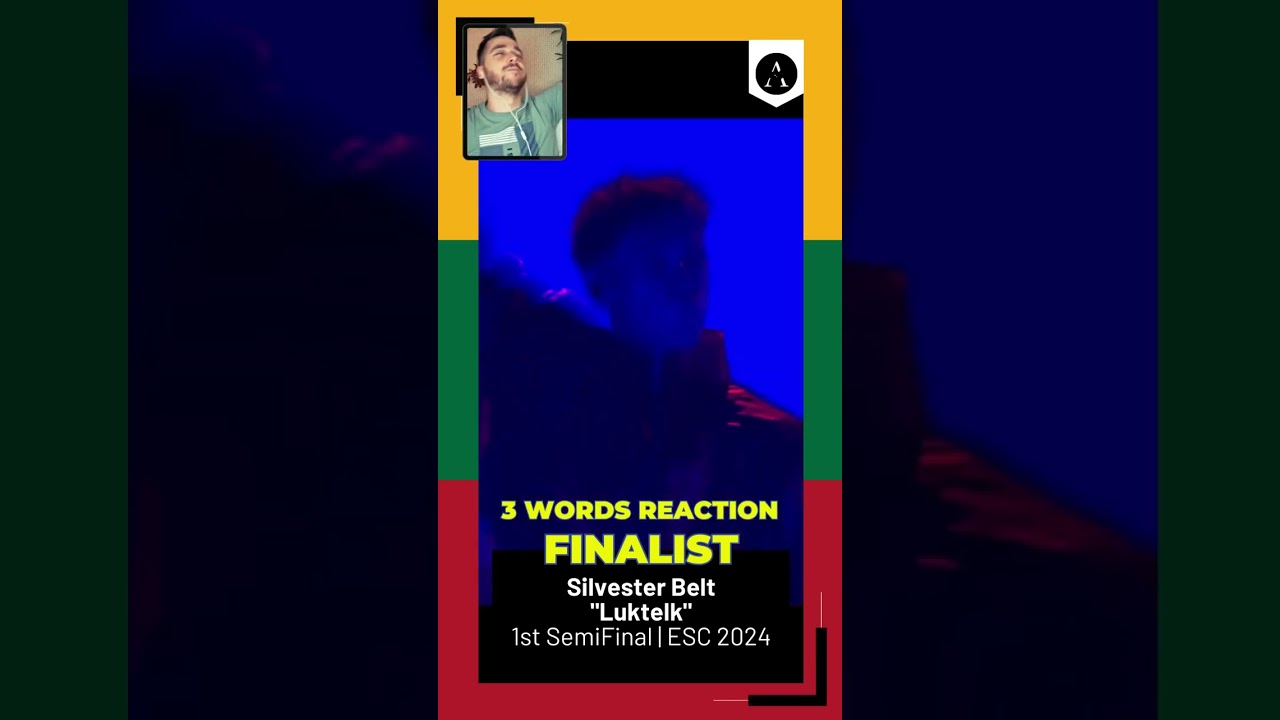 LITHUANIA 🇱🇹 1st SemiFinal EUROVISION 2024 | Silvester Belt - „Luktelk“ | FABReacts 3 Words REACT