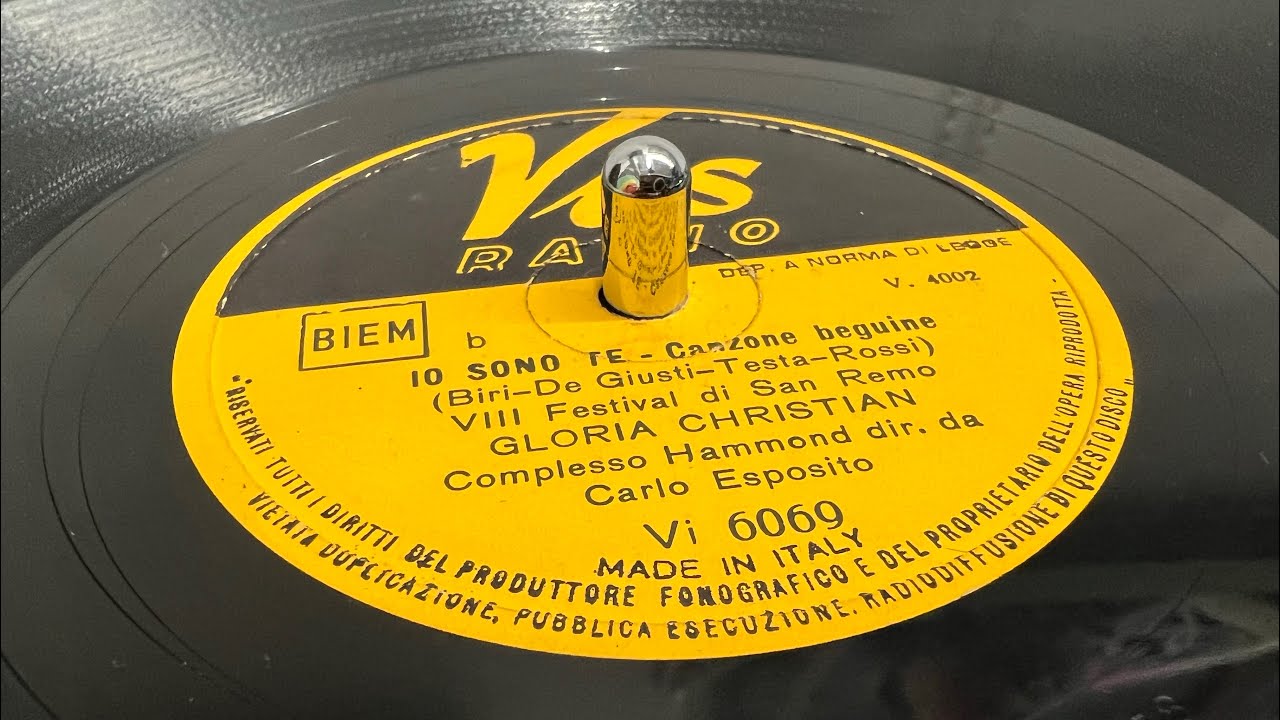 Io sono Te - Gloria Christian - 78 giri