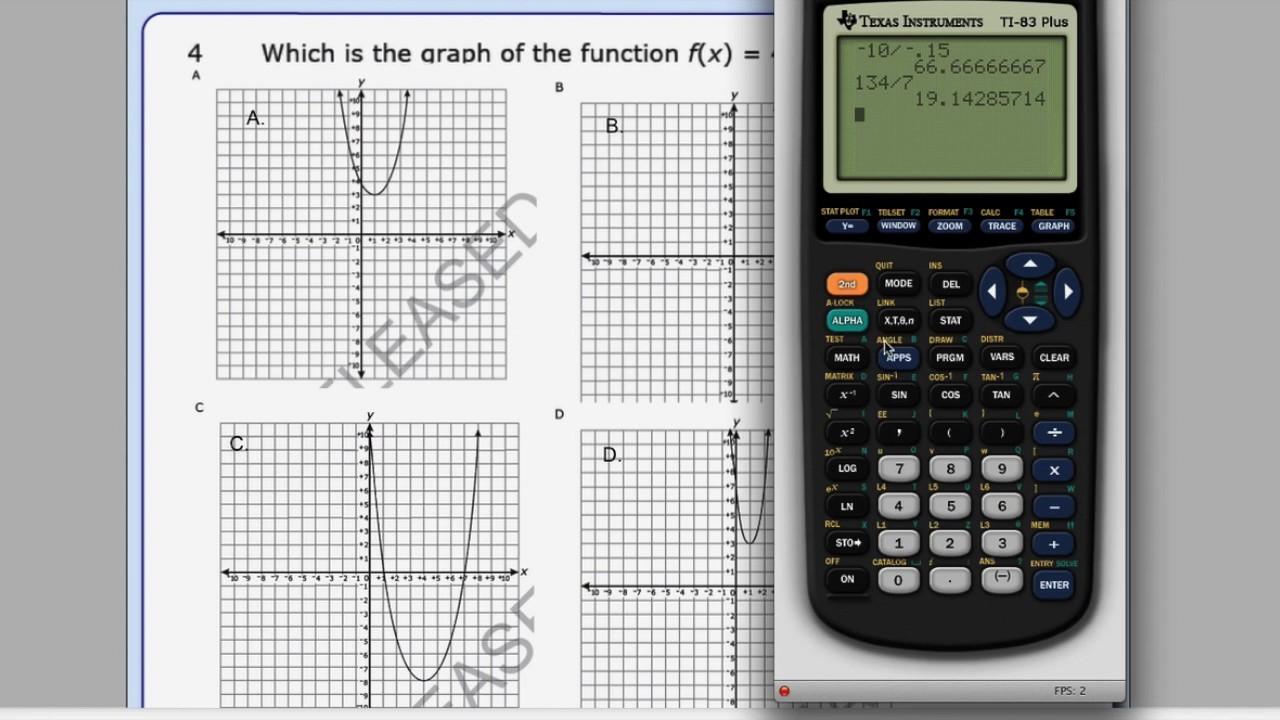 Math 1 EOC Review 1-10