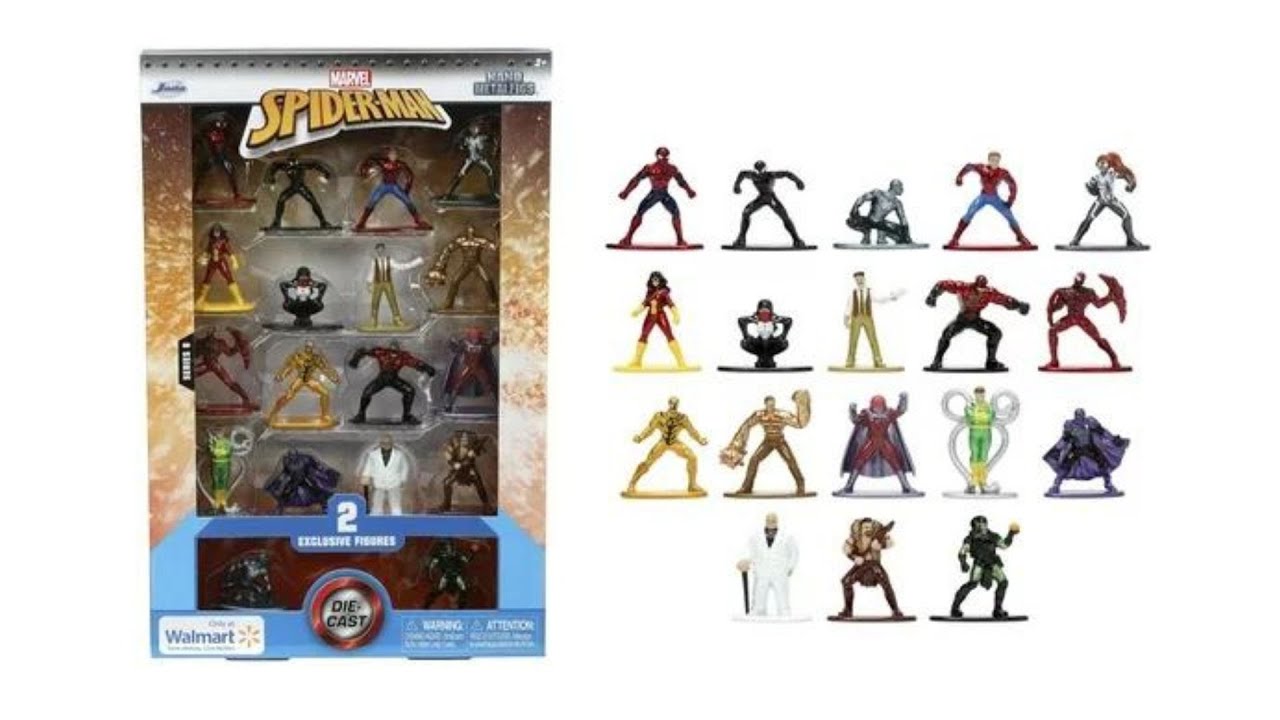 DIE-CAST Marvel Spider-Man Nano Metal Figs Unboxing