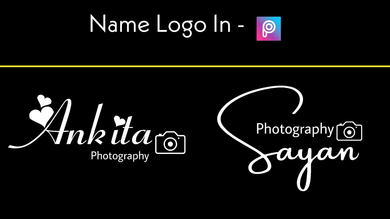 Name Logo Editing For Photography In Picsart || How to Create Name Logo In Picsart || Photo Editing