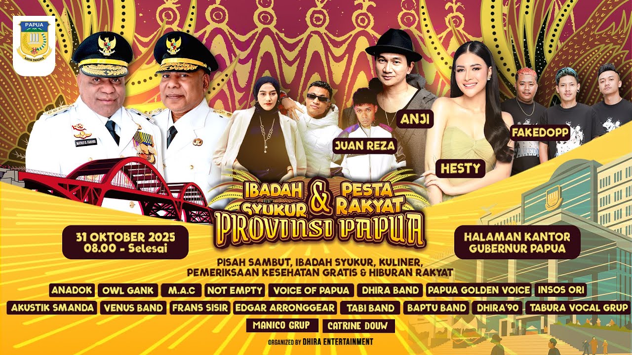 IBADAH SYUKUR DAN PESTA RAKYAT PEMPROV PAPUA