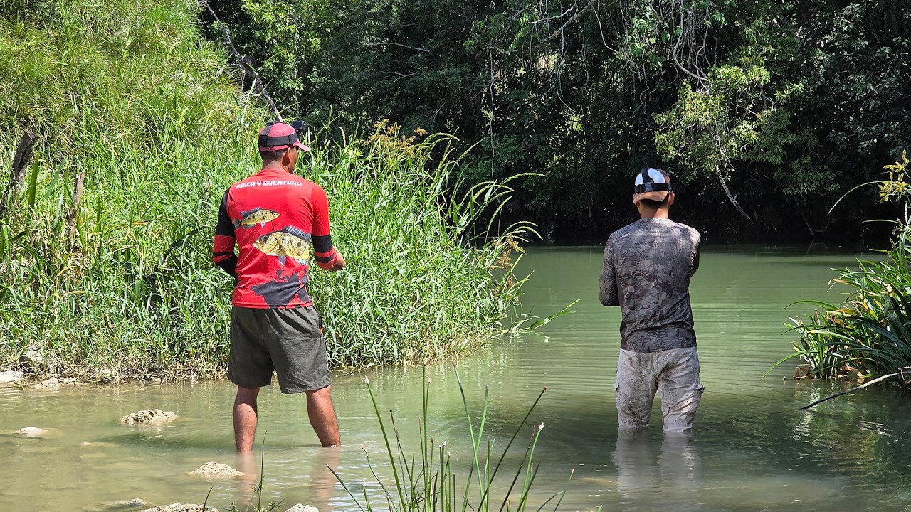 Pesca cocina y recorrido por el rio grandes guapotes, pesca con línea y anzuelo