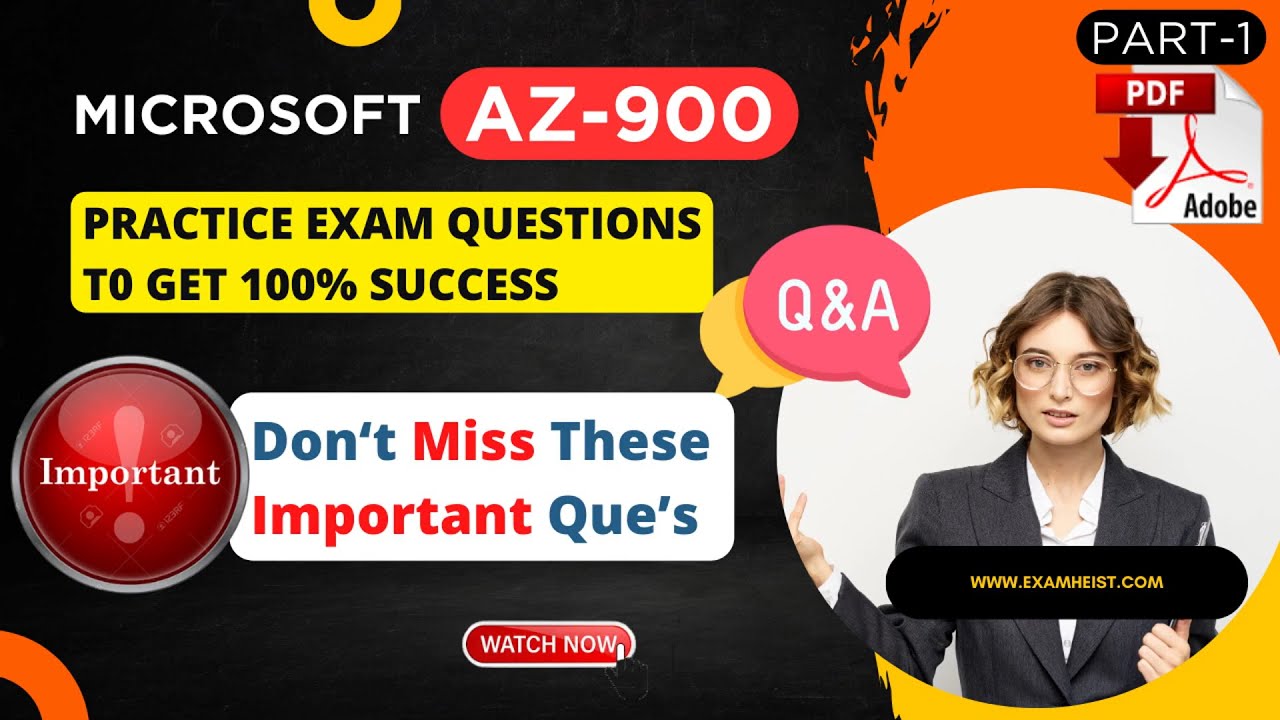 AZ-900 Latest Exam Important Questions 2024 | Microsoft Azure Fundamentals | 100% PASS | Free PDF