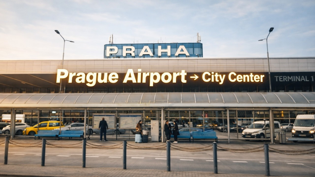 Как добраться из аэропорта Праги до центра города (все варианты объяснены)