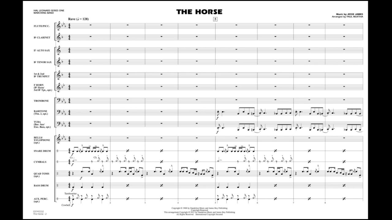The Horse by Jesse James/arr. Paul Murtha