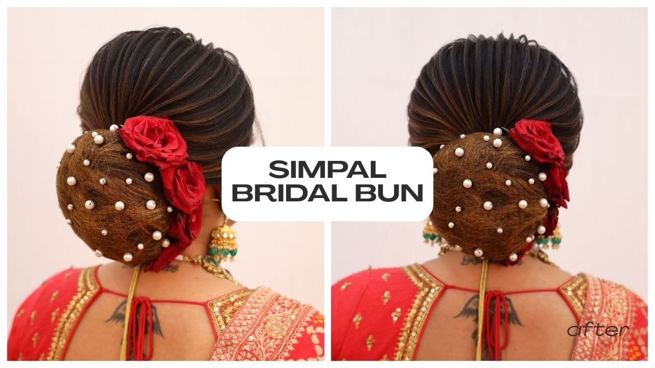 BRIDAL BUN BY PYLPTEL HAIRSTYLIST #viralvideo