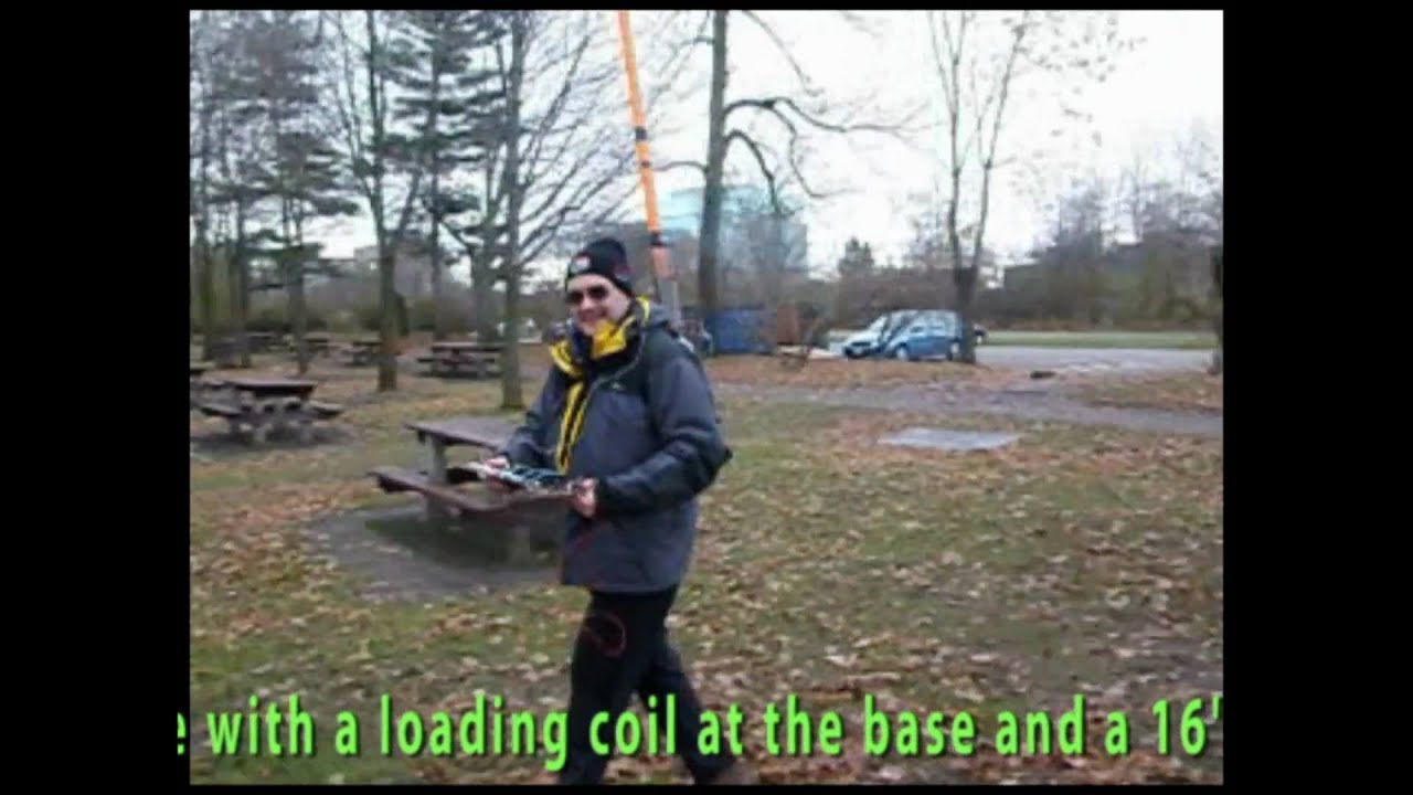 80m Pedestrian Mobile Antenna ... experiment.