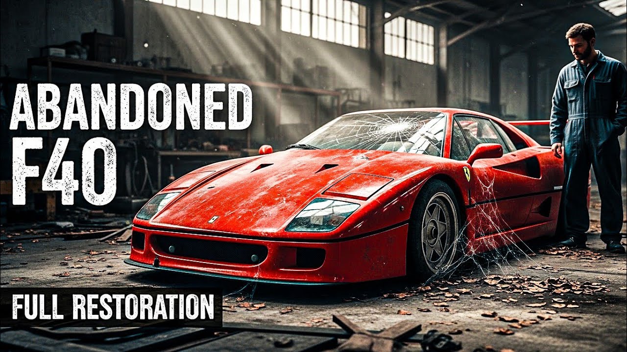 Abandoned Ferrari F40 1987 Full Restoration | Satisfying ASMR Rebuild from Junkyard to Showroom