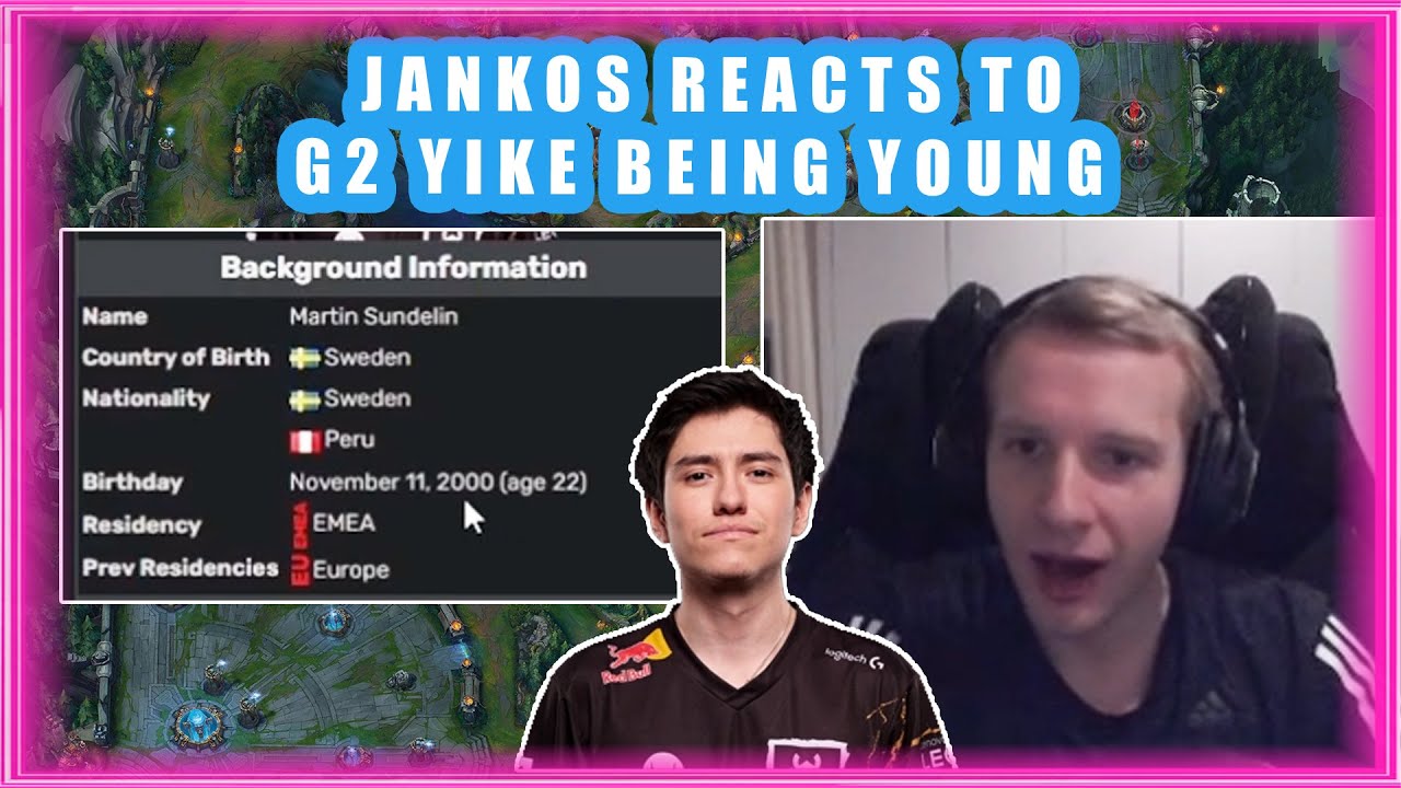 Jankos Reacts to G2 YIKE Being YOUNG 👀