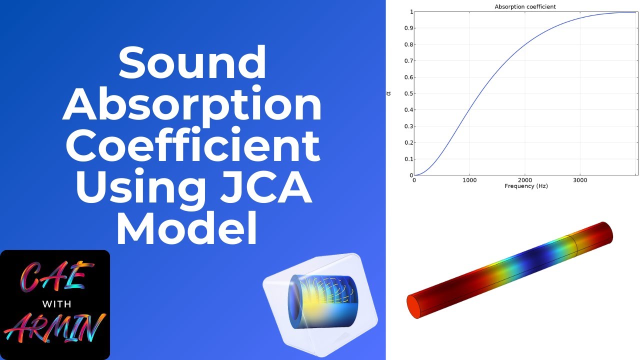 🎧 Учебное пособие COMSOL: коэффициент звукопоглощения с использованием модели JCA 📉