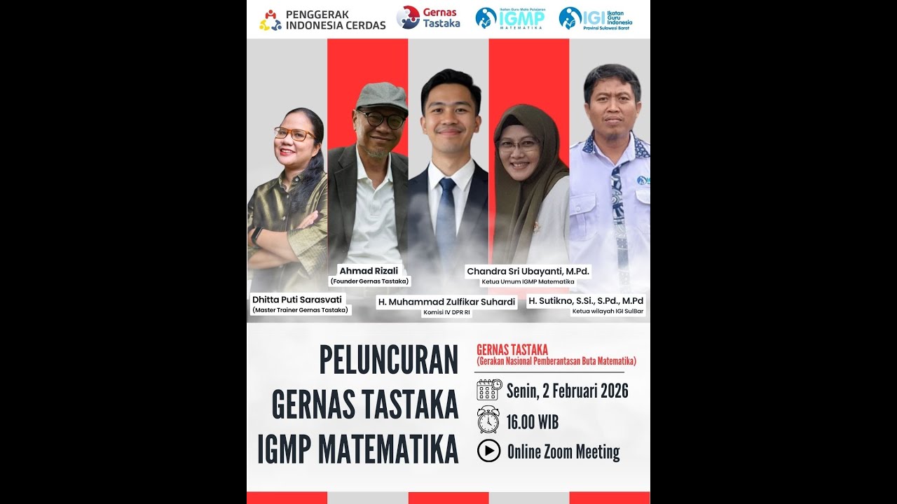 PELUNCURAN GERNAS TASTAKA - IGMP MATEMATIKA 2026