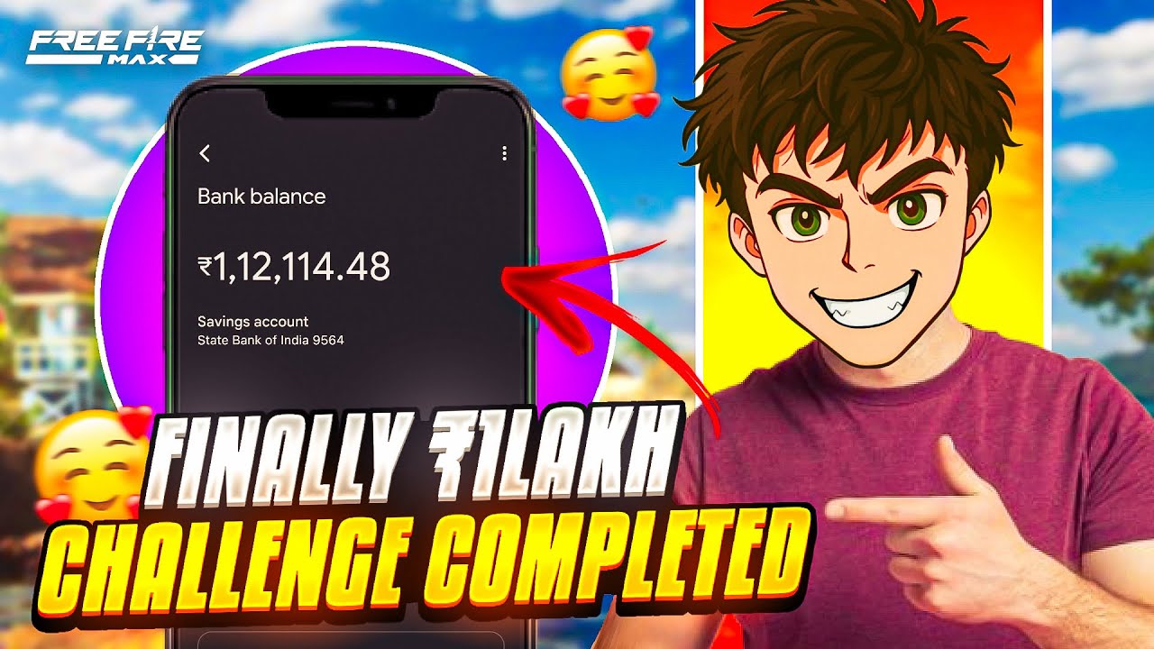 Finally 🔥Last Episode Of Earning 1 Lakh Rupees 🥳| 1 Lakh Rupees Challenge ☠️ Completed 🤯 #freefire 
