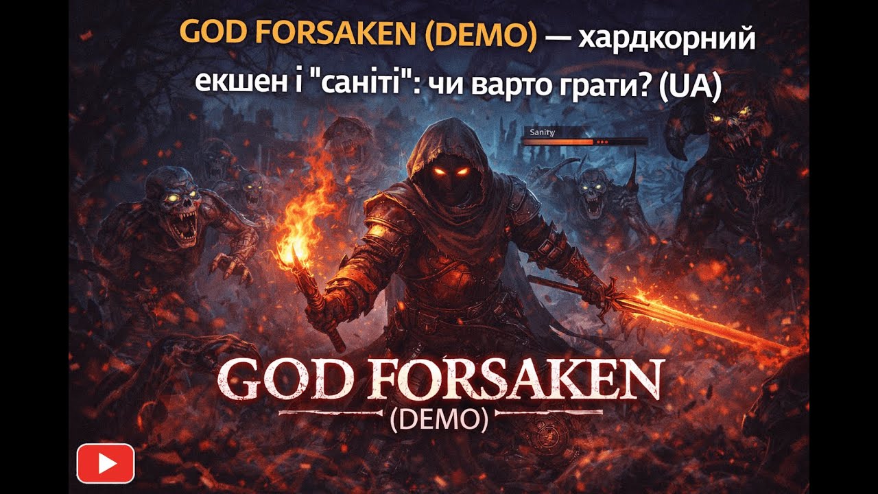 GOD FORSAKEN (DEMO) — хардкорний екшен і “саніті”: чи варто грати? (UA)