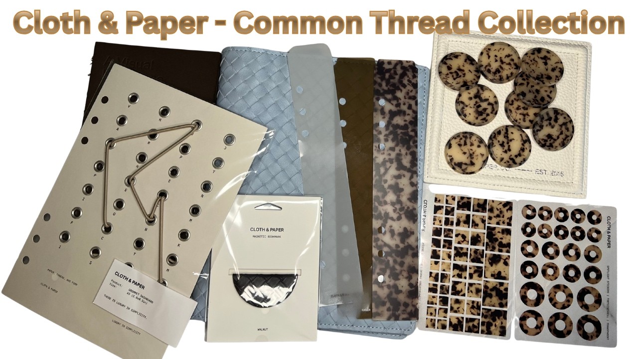 Покупки в коллекции Cloth & Paper Common Thread | Минималистичный планировщик + канцелярские товары