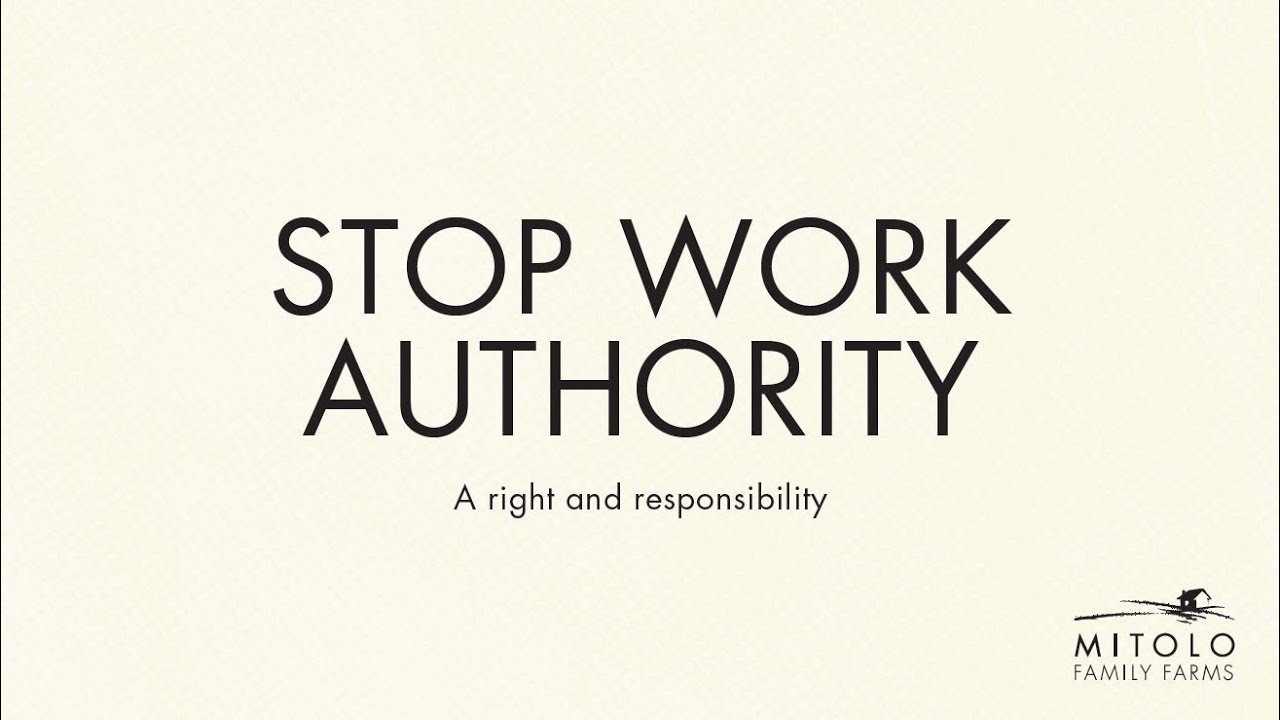 Mitolo Family Farms - Stop Work Authority (subtitled)