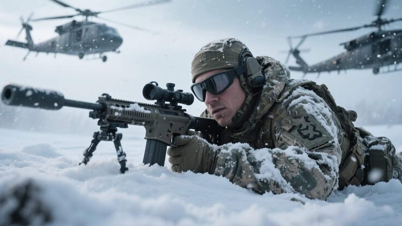 2025 Action Movie:Elite Sniper Ambush in the Snow: He Downs Three Fighter Jets Alone #hollywood
