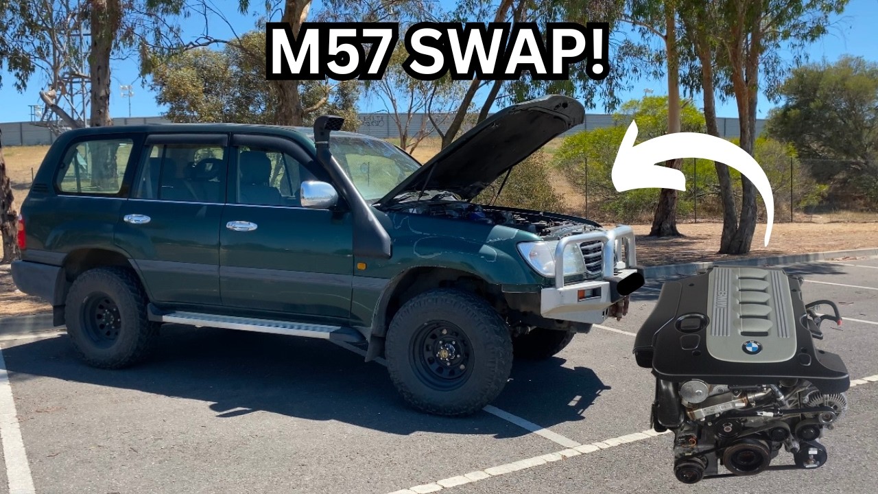 M57 Engine Into Toyota Landcruiser BEST DIY ENGINE SWAP - Pt 1