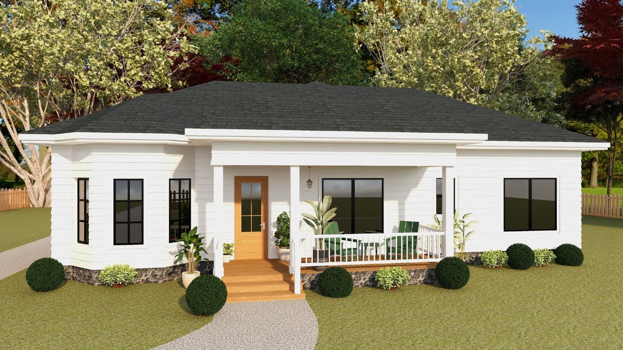 Country Comfort: Explore Our Rustic 3-Bedroom House Design Tour With Floor Plan