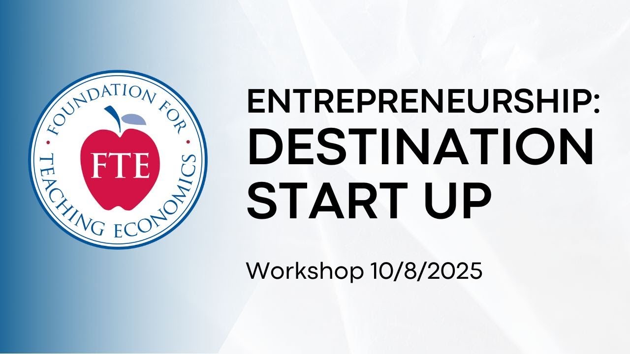 Entrepreneurship: Destination Start Up Workshop - Oct 8, 2025