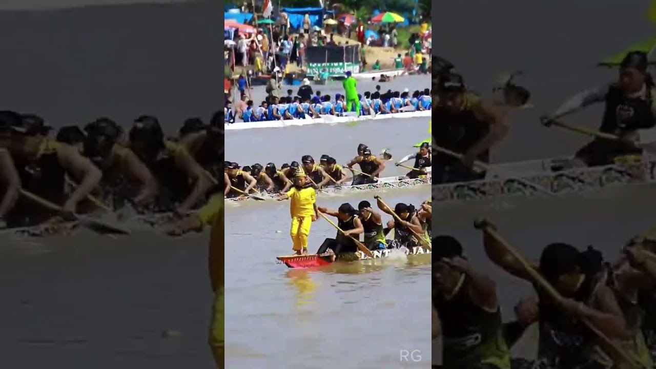 Competi&ccedil;&atilde;o de Canoagem na Indon&eacute;sia.