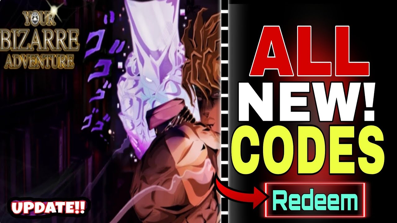 ALL NEW!✅YBA ROBLOX CODES 2025 - YOUR BIZARRE ADVENTURE CODES 2025 [ROBLOX]