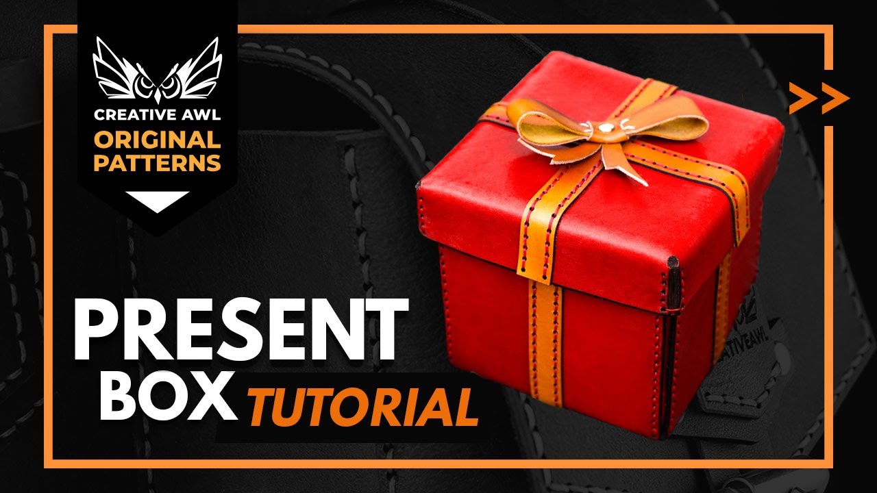 How to make a leather present box. FREE PDF Pattern