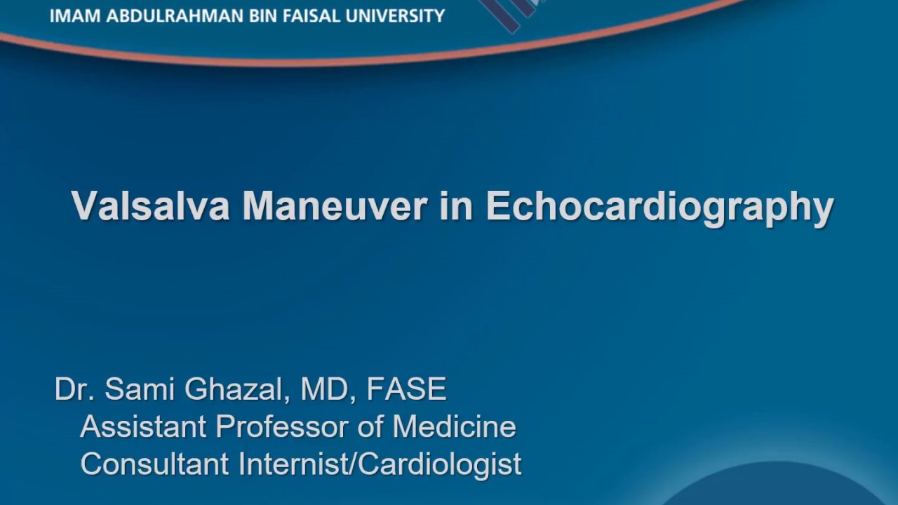Valsalva Maneuver in Echocardiography