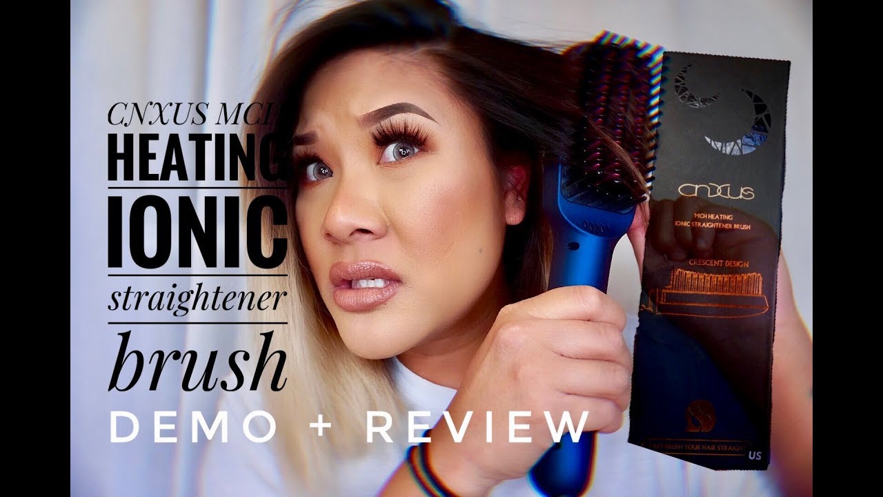 CNXUS MCH Heating Ionic Straightening Brush (Demo + Review) | shereezyxo
