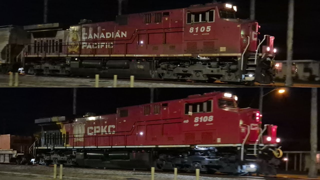 2 trains in Alice TX 1-30-26 ft. (CP 8108 CPKC Paint Scheme)